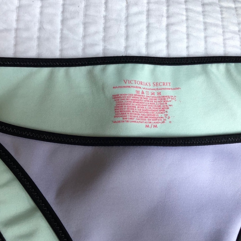 Victoria's Secret Lavender & Black Bikini bottoms - Picture 7 of 7
